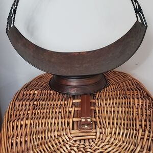 Rustic Metal Firewood Kindling Holder